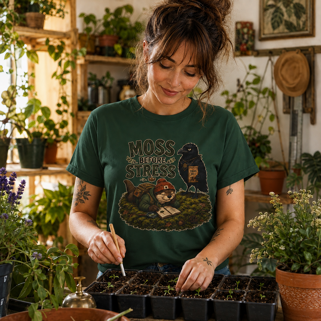 Moss Before Stress Version 1 T‑Shirt