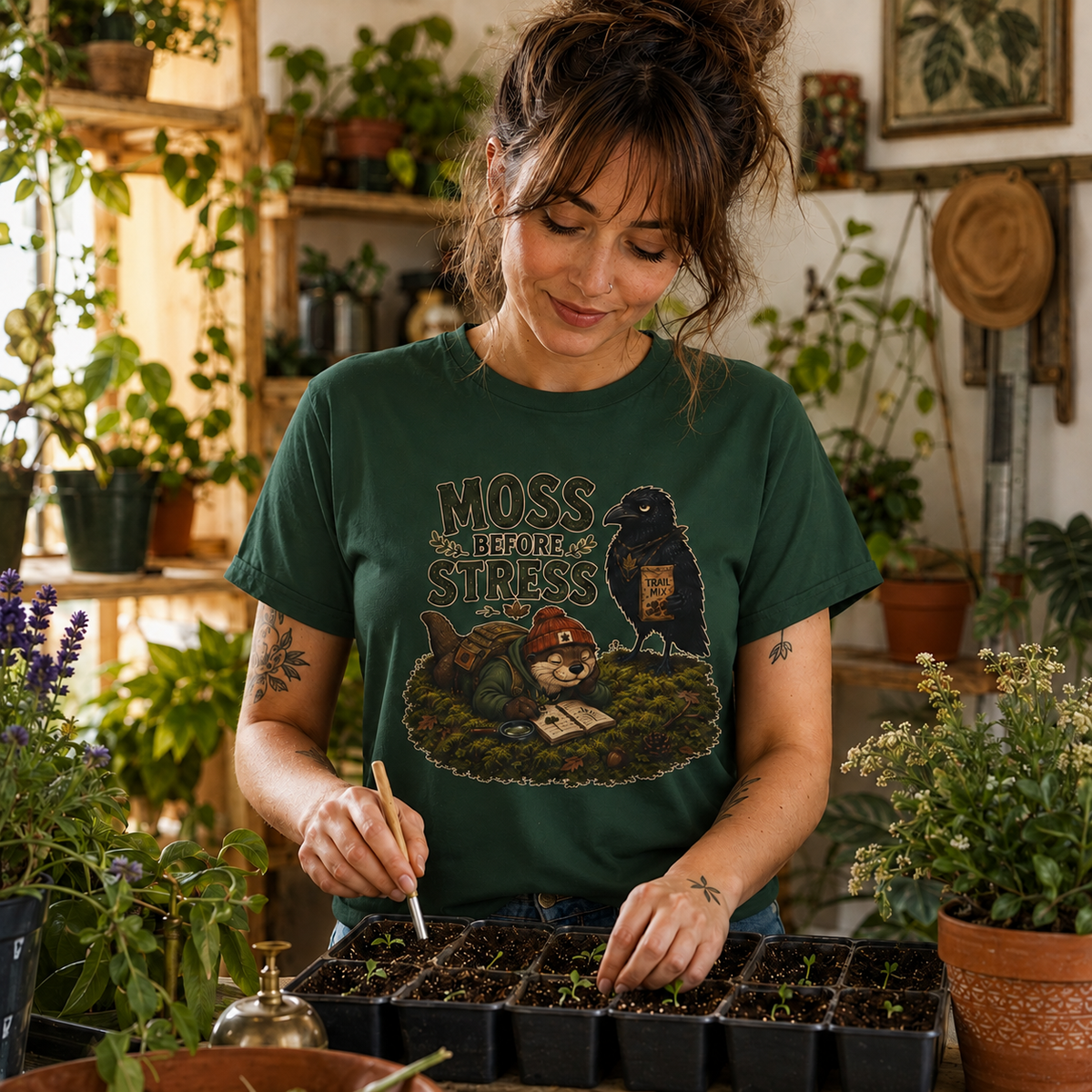 Moss Before Stress Version 1 T‑Shirt