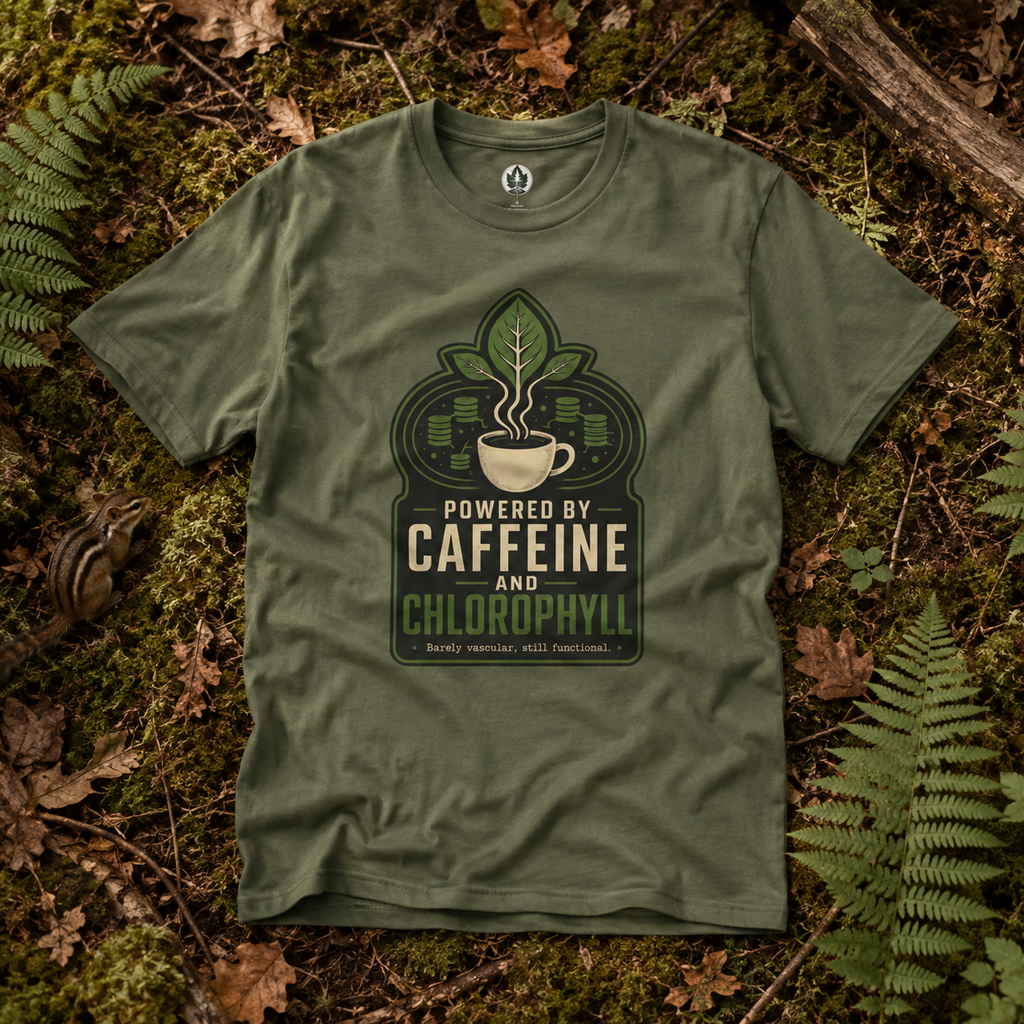 Powered by Caffeine and Chlorophyll T‑Shirt