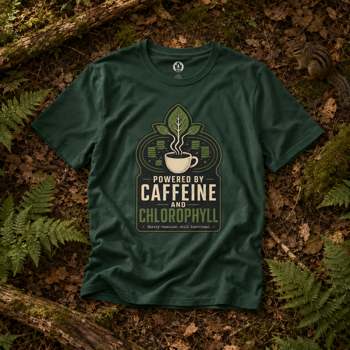 Powered by Caffeine and Chlorophyll T‑Shirt