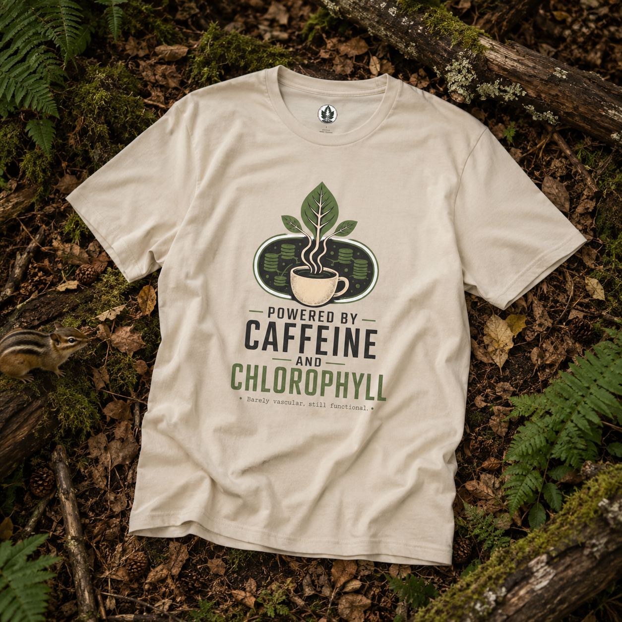 Powered by Caffeine and Chlorophyll T‑Shirt