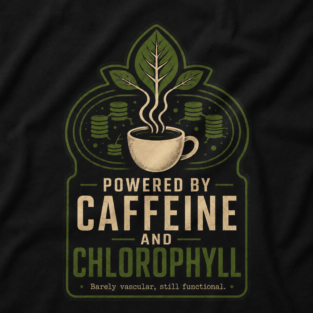 Powered by Caffeine and Chlorophyll T‑Shirt