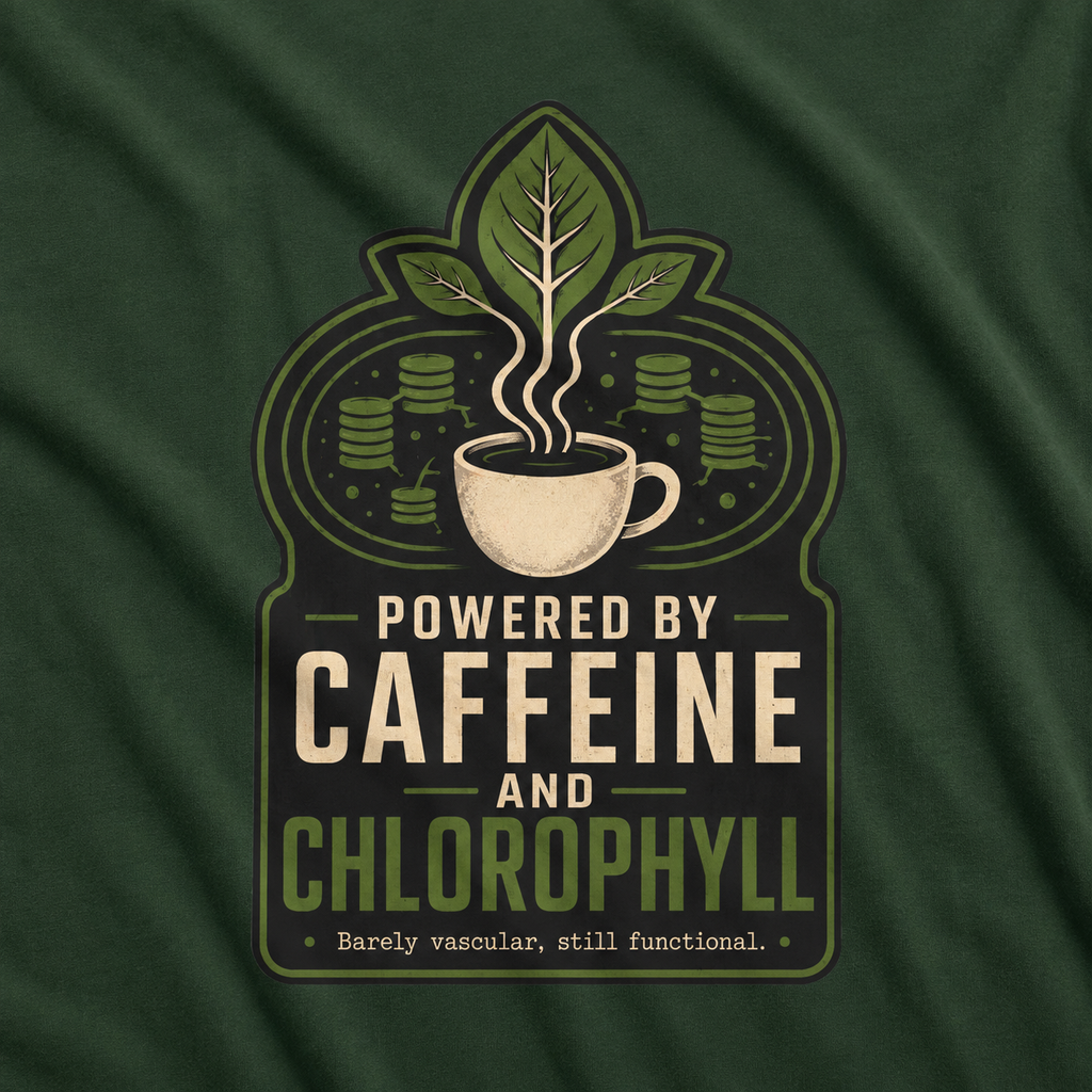 Powered by Caffeine and Chlorophyll T‑Shirt