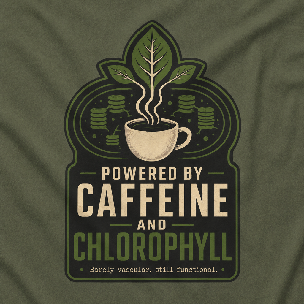 Powered by Caffeine and Chlorophyll T‑Shirt