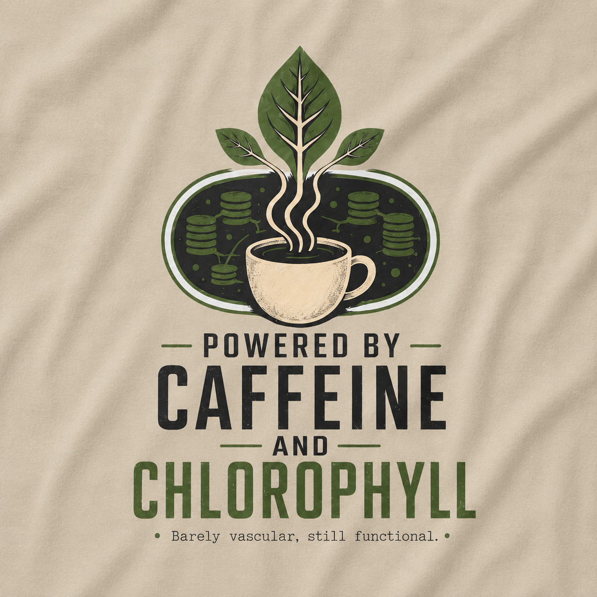 Powered by Caffeine and Chlorophyll T‑Shirt