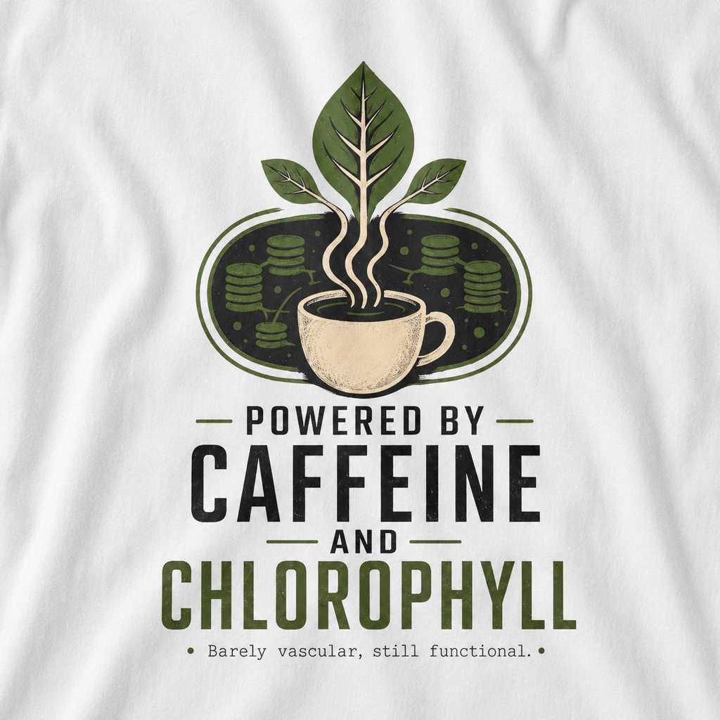 Powered by Caffeine and Chlorophyll T‑Shirt