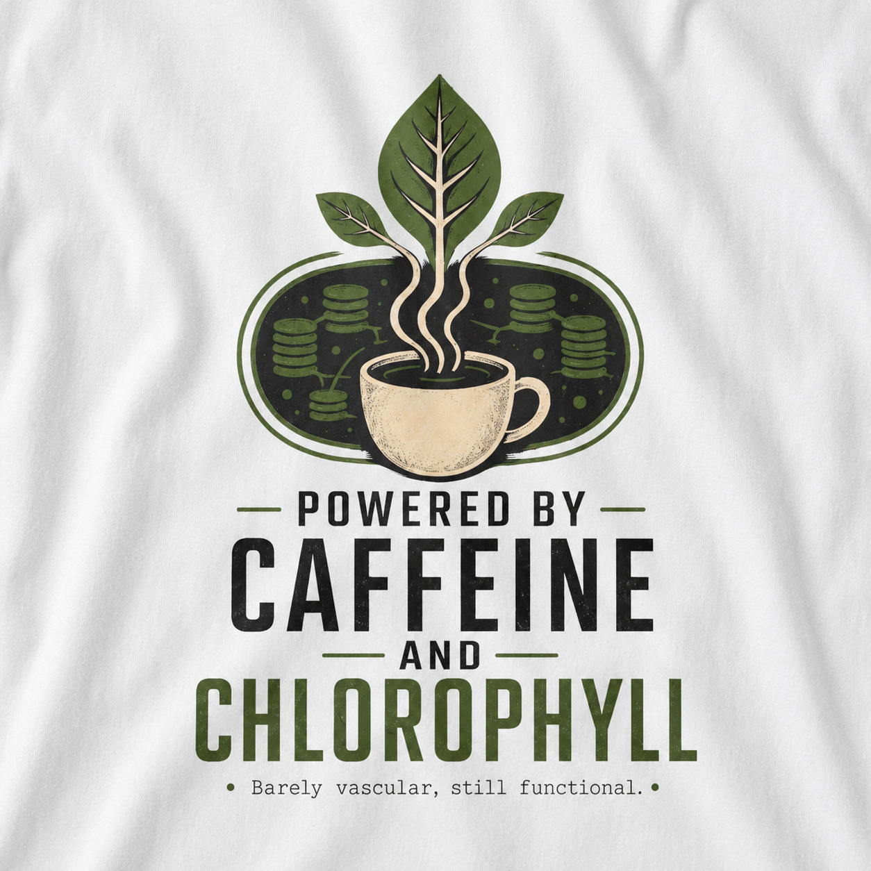 Powered by Caffeine and Chlorophyll T‑Shirt