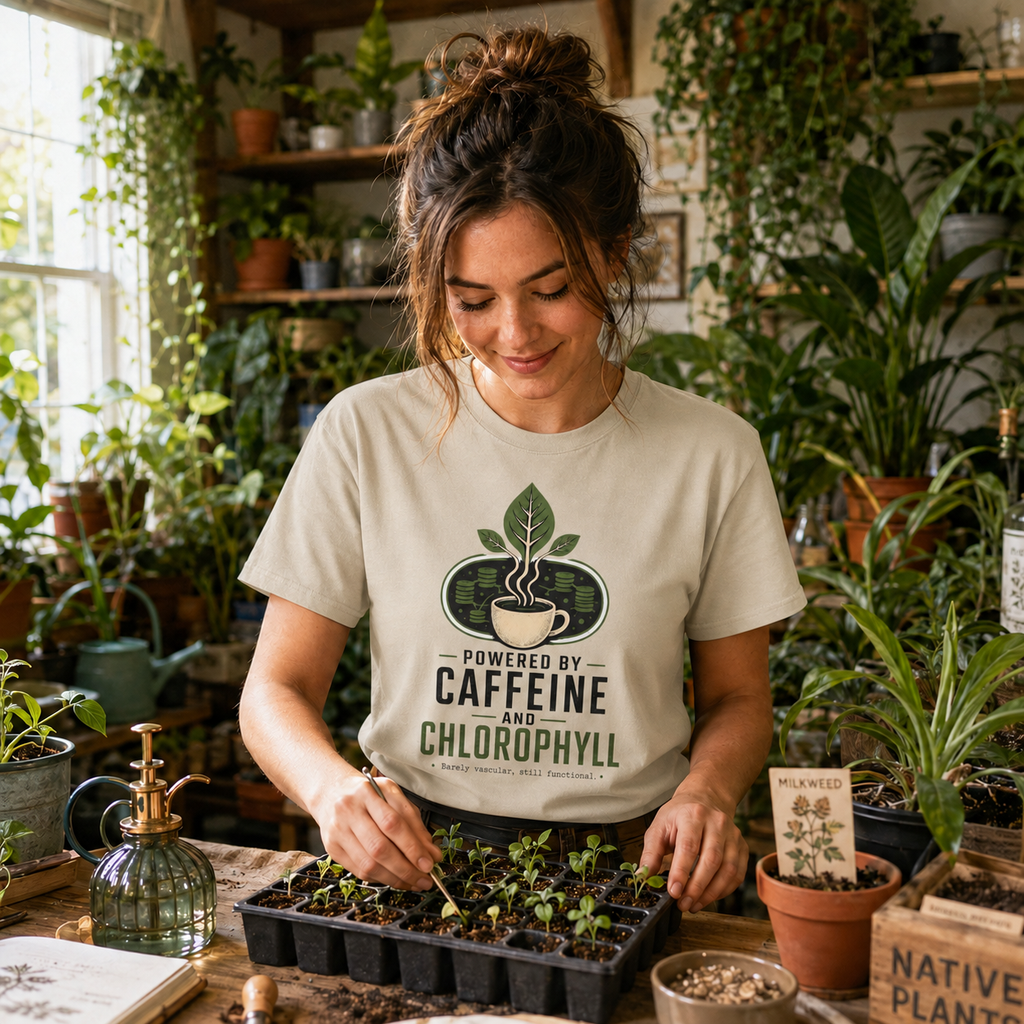 Powered by Caffeine and Chlorophyll T‑Shirt