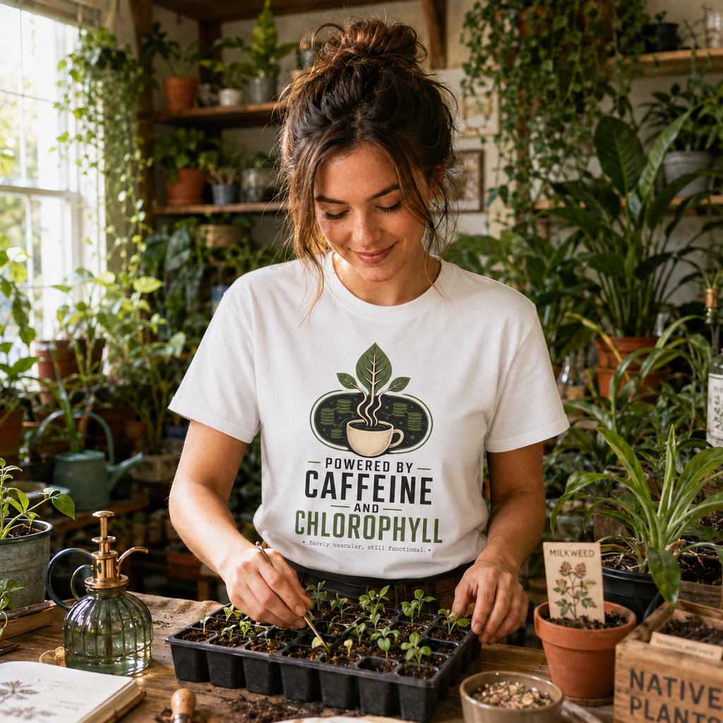 Powered by Caffeine and Chlorophyll T‑Shirt