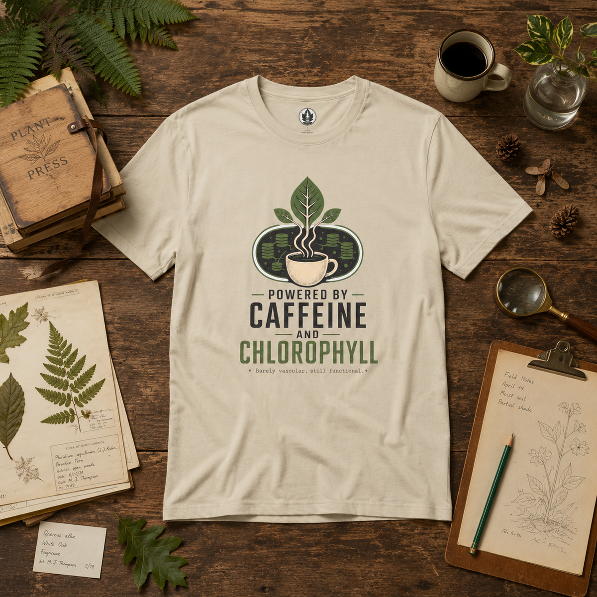 Powered by Caffeine and Chlorophyll T‑Shirt