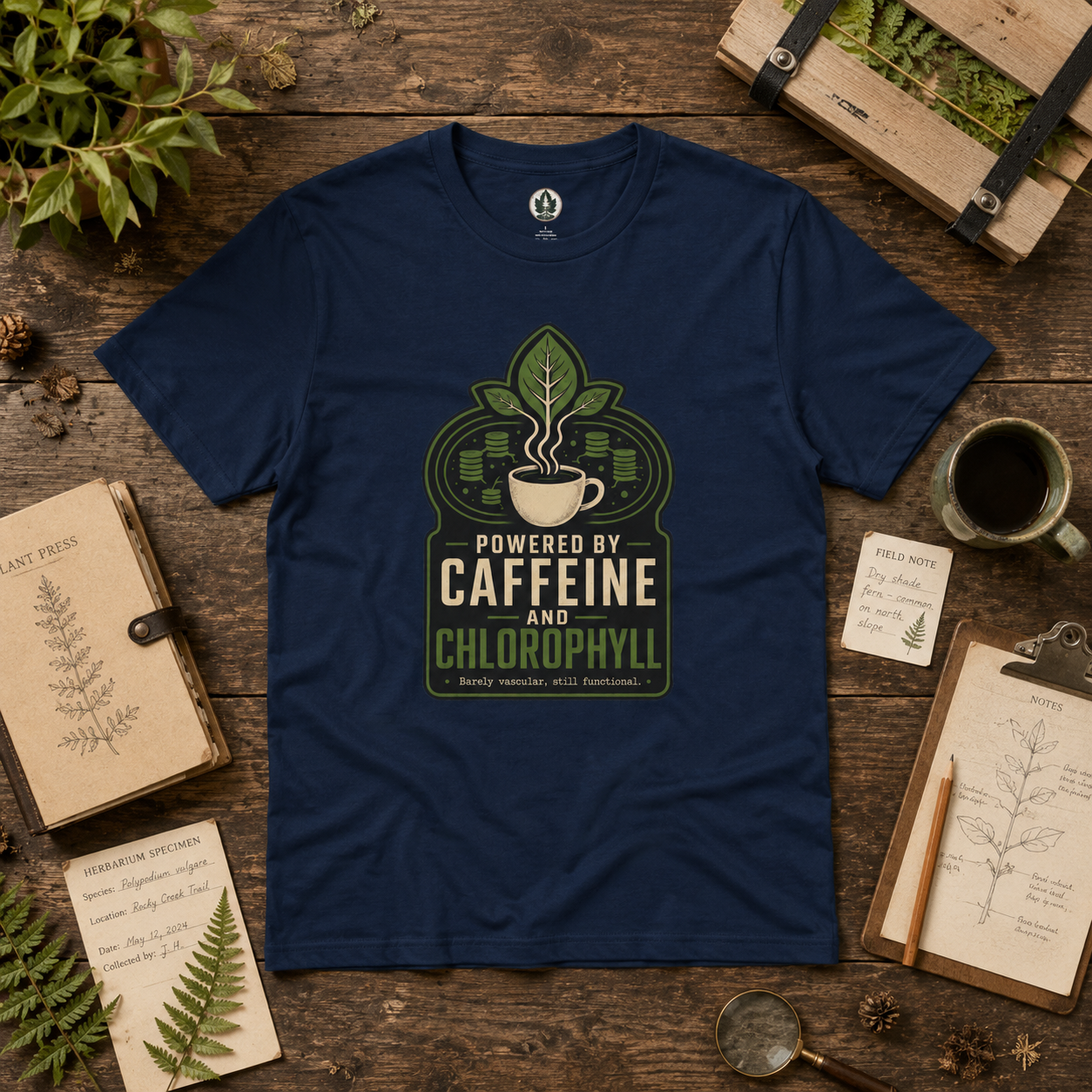 Powered by Caffeine and Chlorophyll T‑Shirt