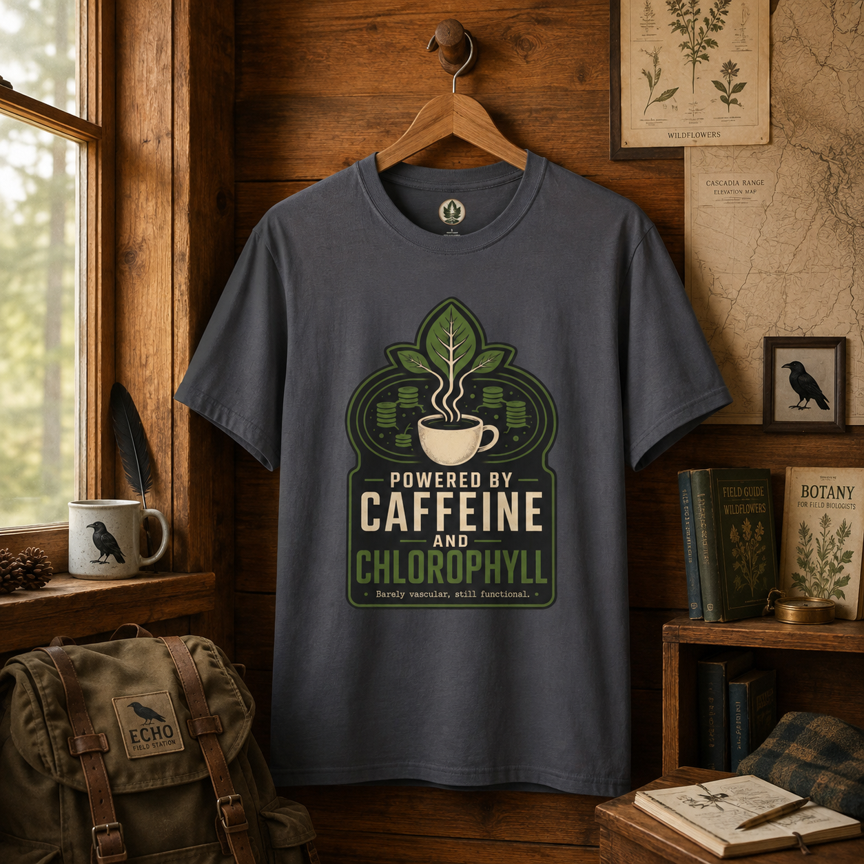 Powered by Caffeine and Chlorophyll T‑Shirt
