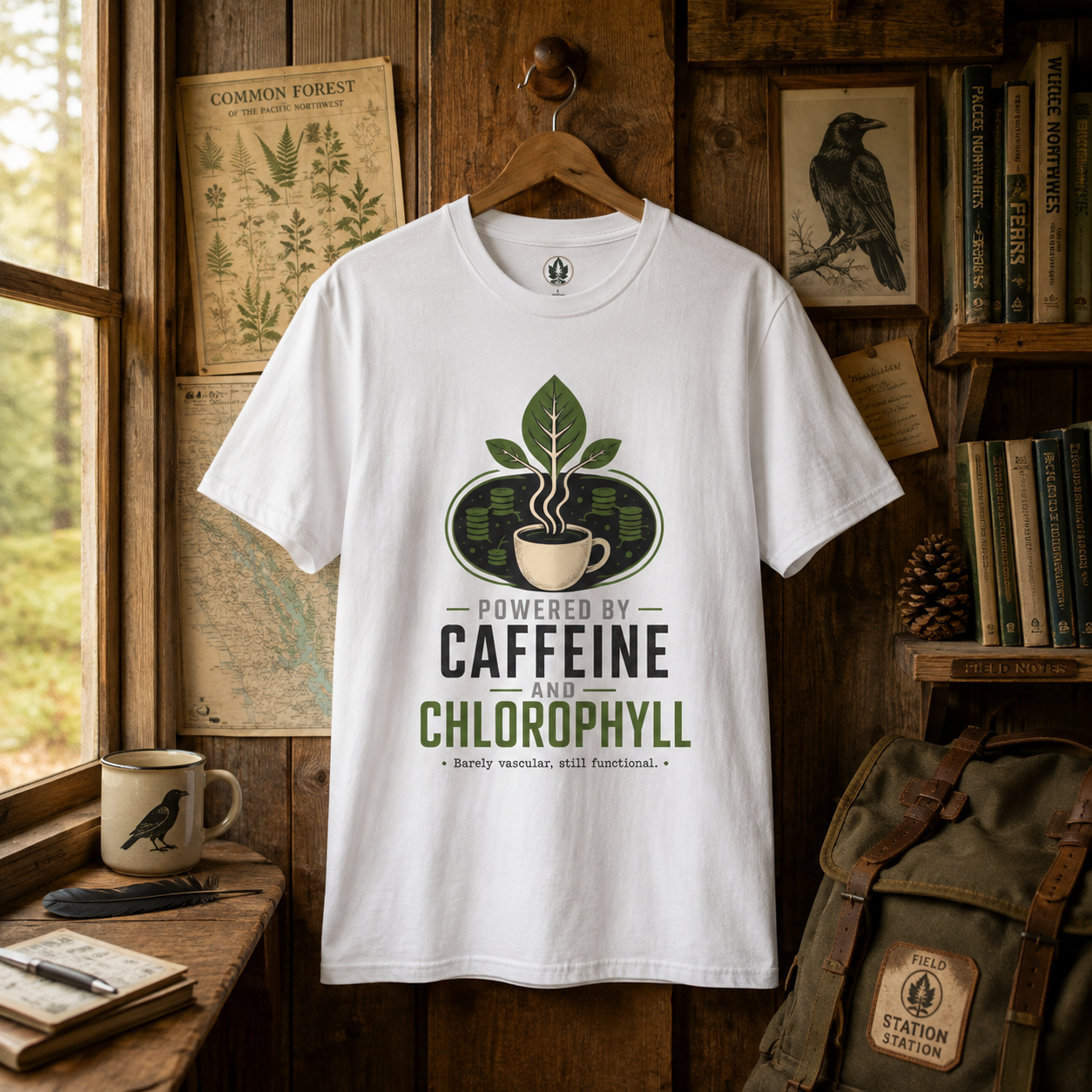 Powered by Caffeine and Chlorophyll T‑Shirt