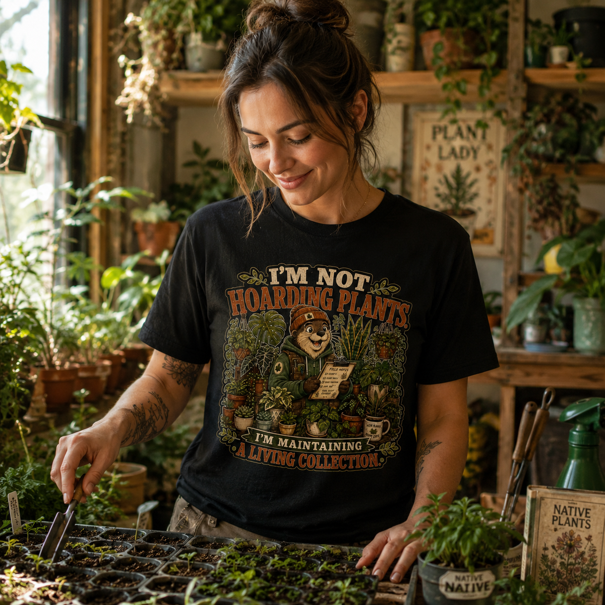 I'm Not Hoarding Plants, I'm Maintaining A Living Collection T‑Shirt