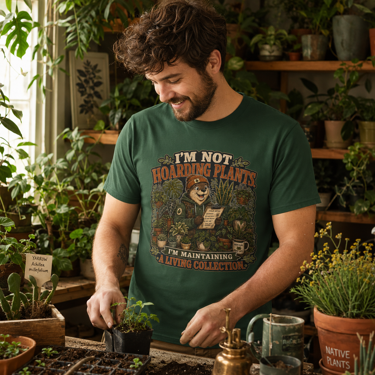 I'm Not Hoarding Plants, I'm Maintaining A Living Collection T‑Shirt