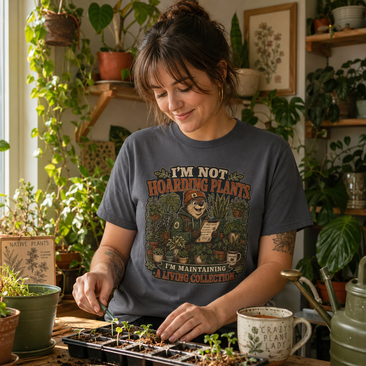 I'm Not Hoarding Plants, I'm Maintaining A Living Collection T‑Shirt