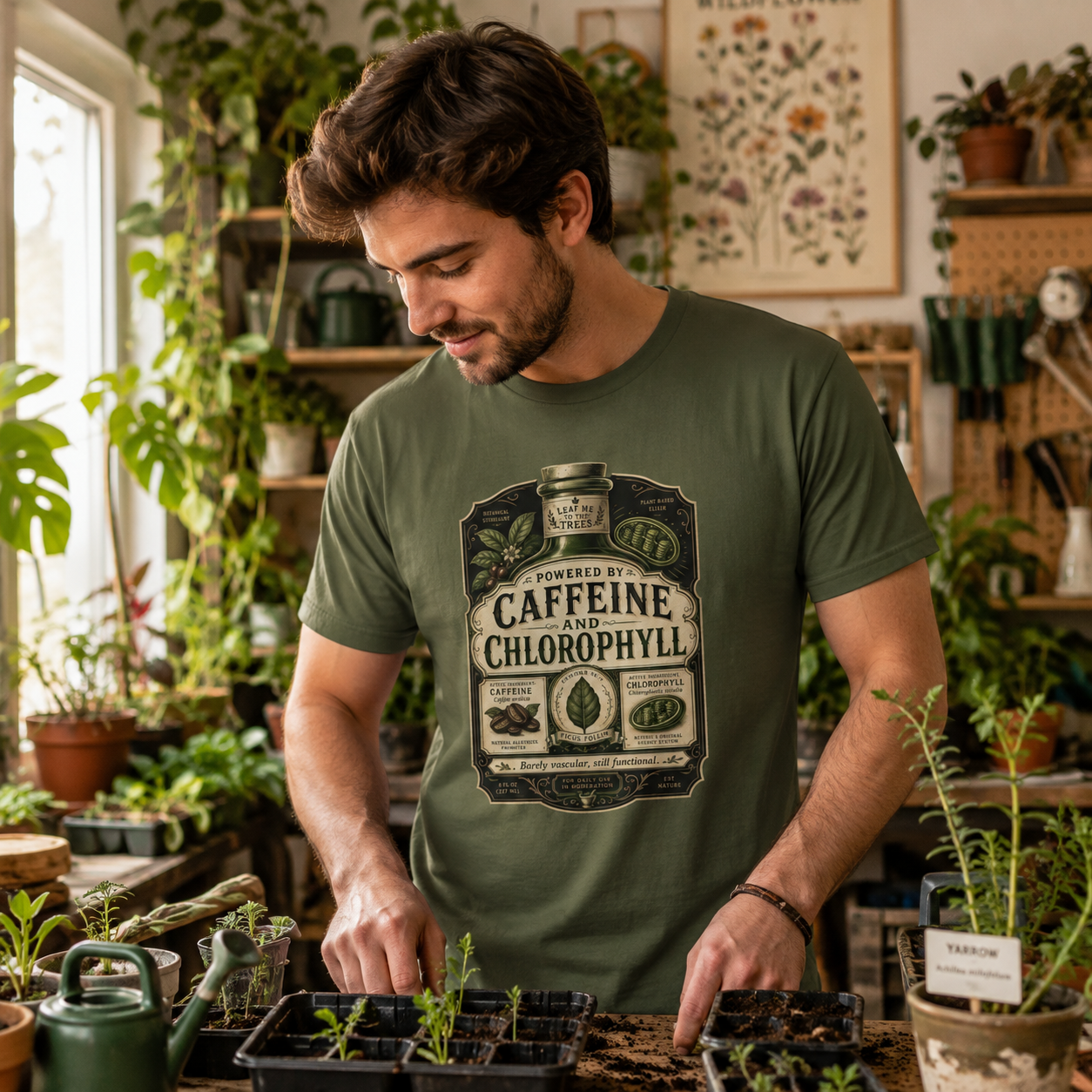 Caffeine and Chlorophyll T‑Shirt