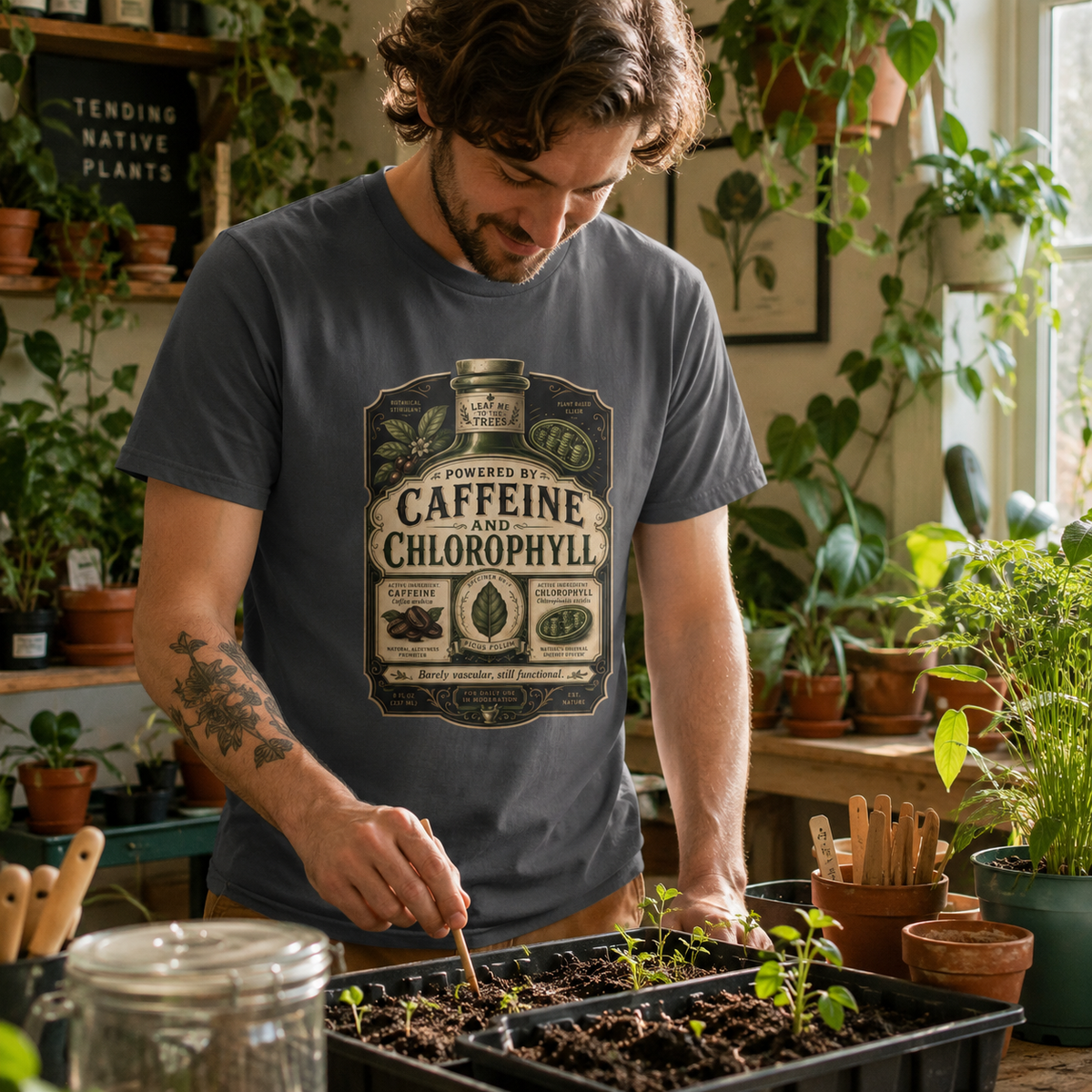 Caffeine and Chlorophyll T‑Shirt