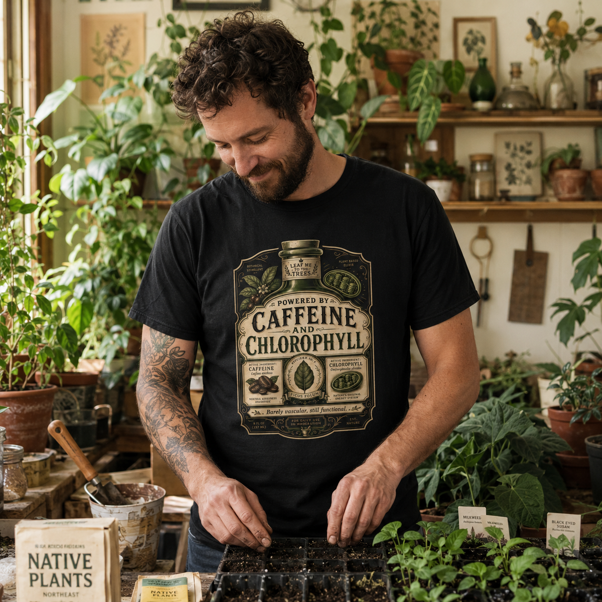 Caffeine and Chlorophyll T‑Shirt