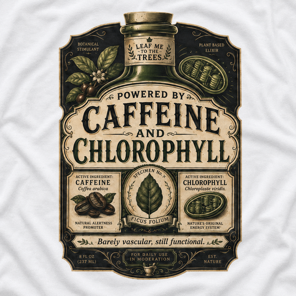Caffeine and Chlorophyll T‑Shirt
