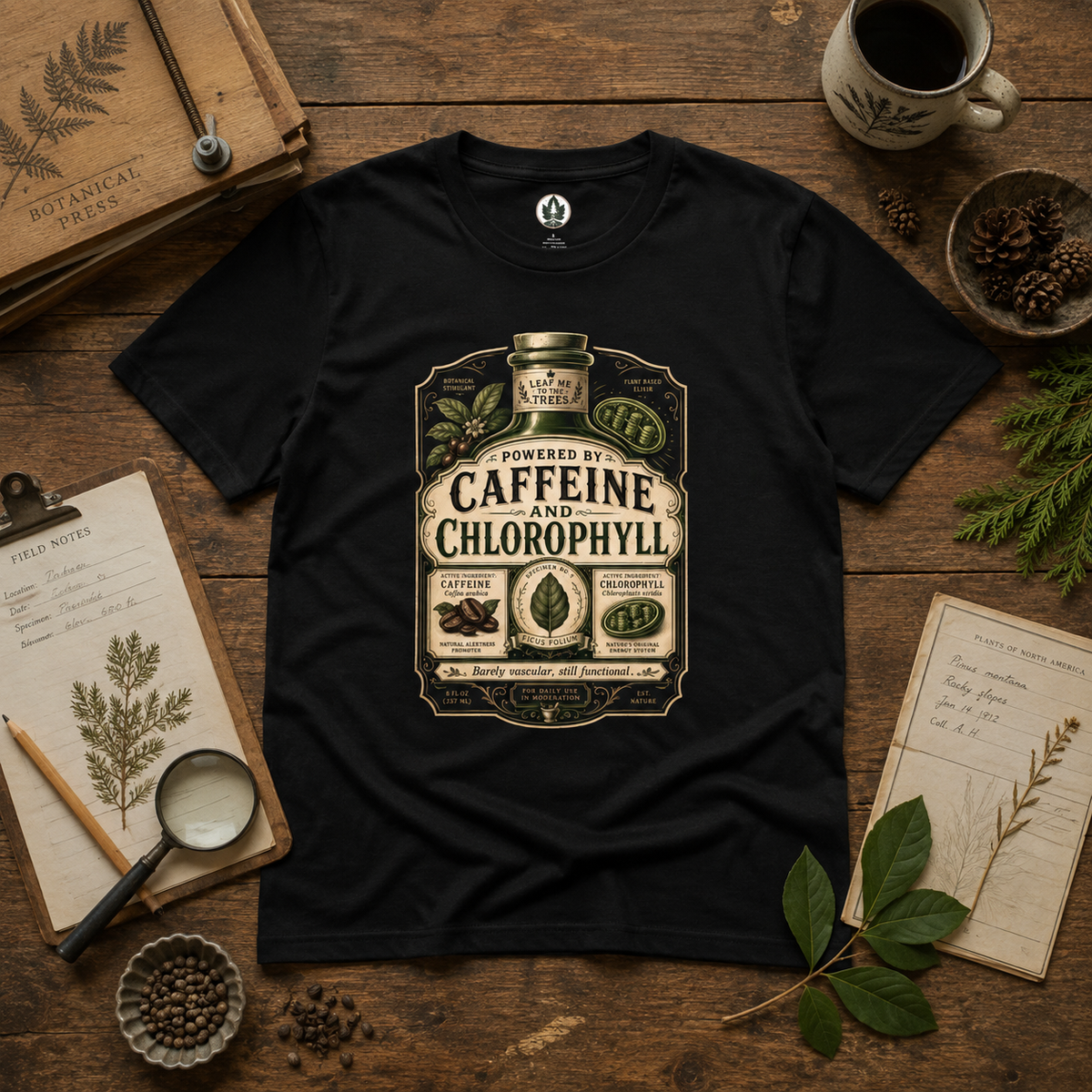 Caffeine and Chlorophyll T‑Shirt