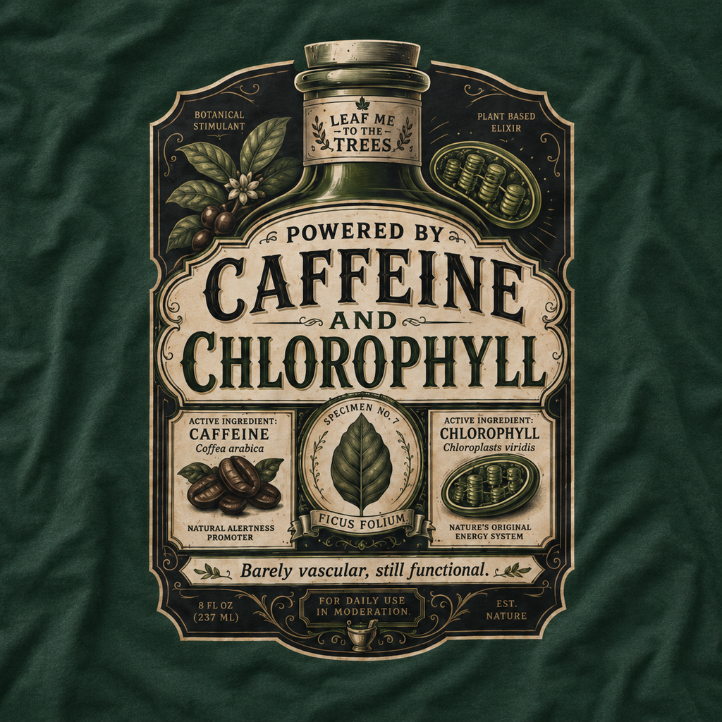Caffeine and Chlorophyll T‑Shirt