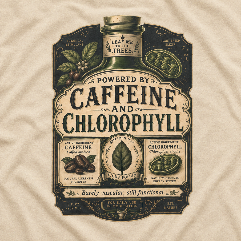 Caffeine and Chlorophyll T‑Shirt