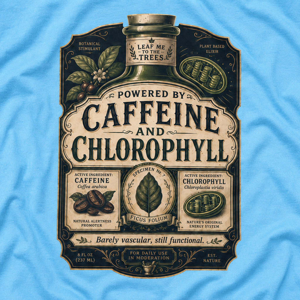 Caffeine and Chlorophyll T‑Shirt