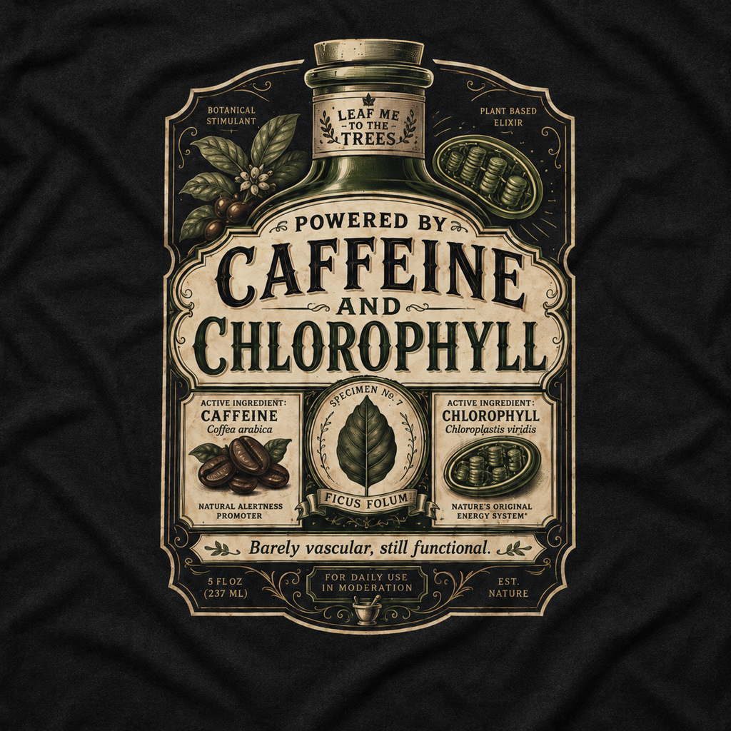 Caffeine and Chlorophyll T‑Shirt