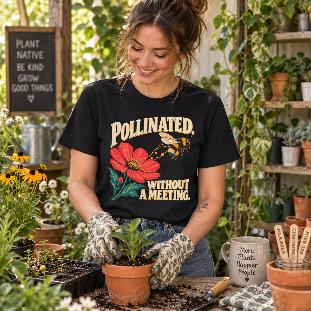 Pollinated. Without a Meeting T‑Shirt