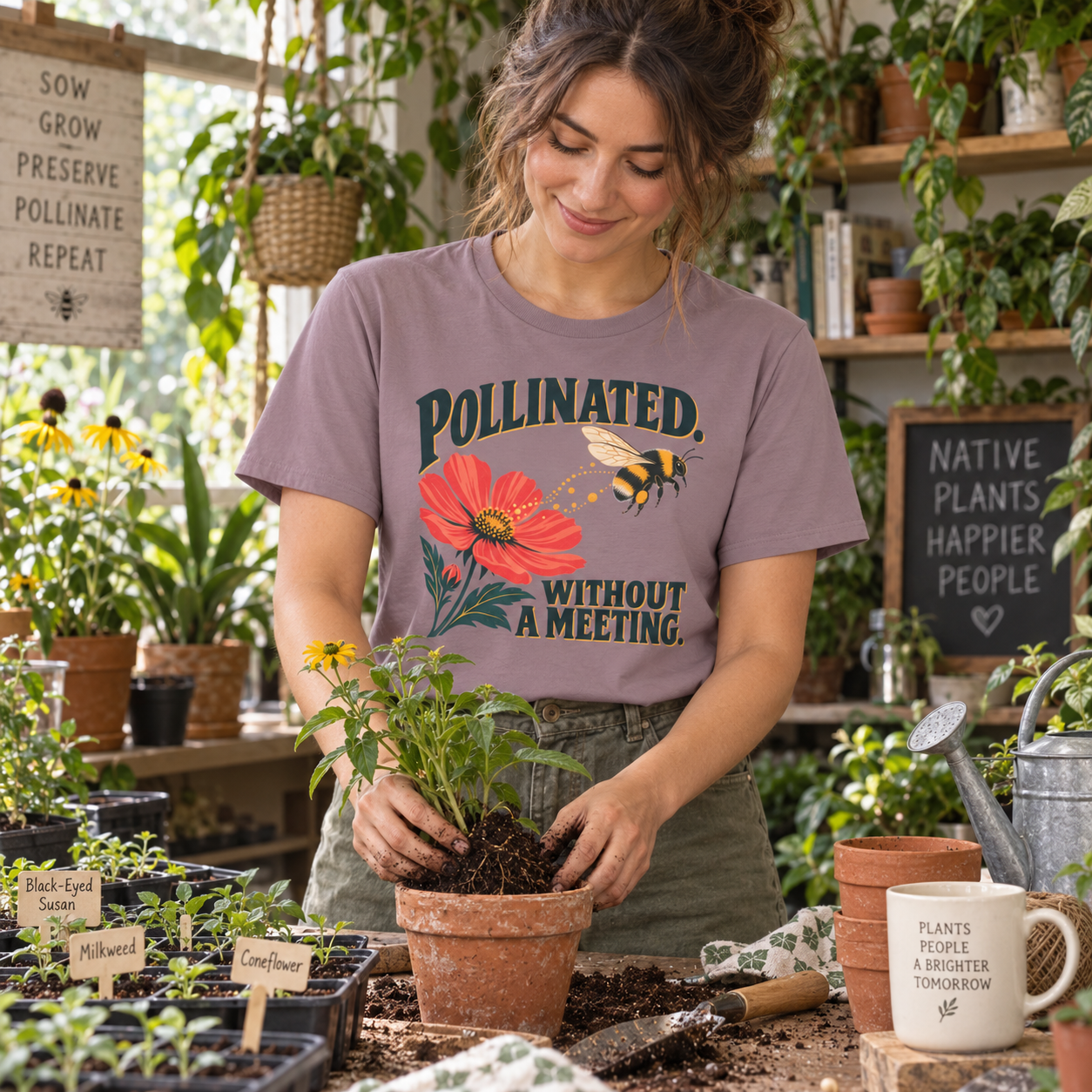 Pollinated. Without a Meeting T‑Shirt