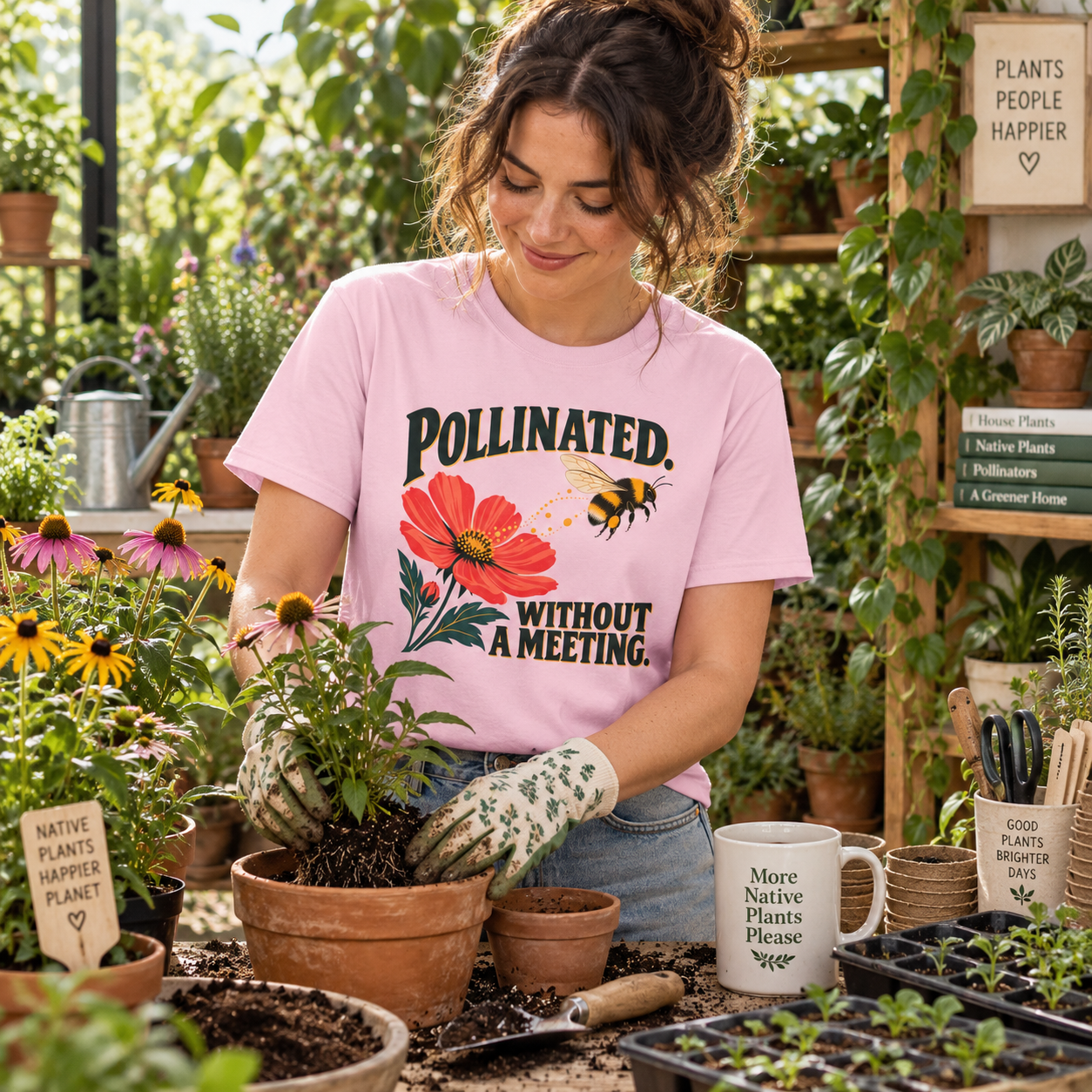 Pollinated. Without a Meeting T‑Shirt
