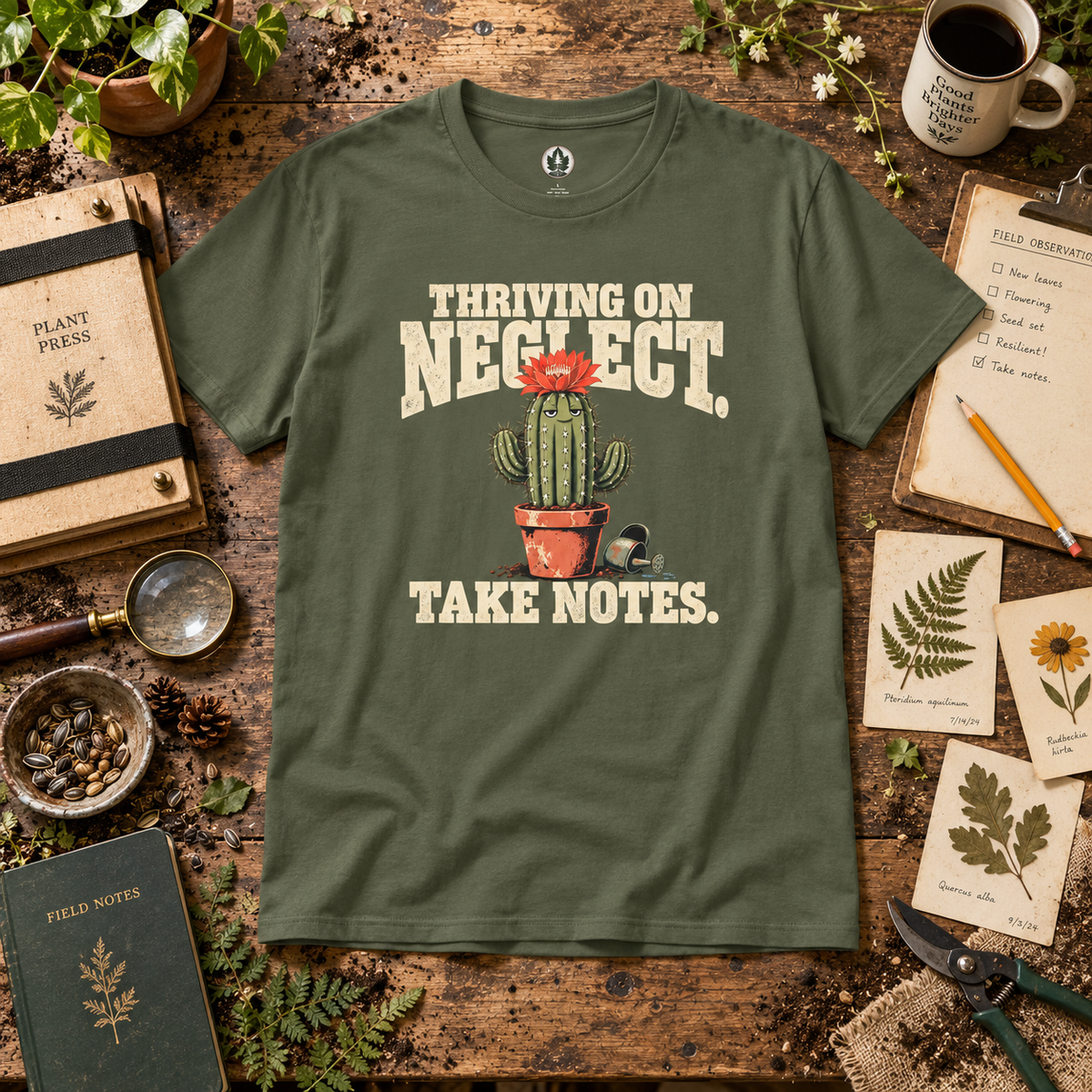 Thriving on Neglect, Take Notes T‑Shirt