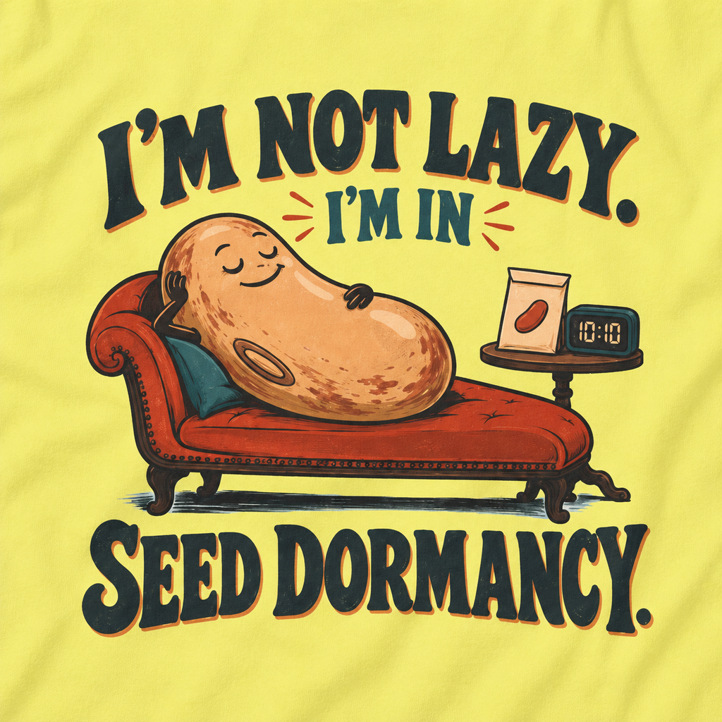 I'm Not Lazy, I'm in Seed Dormancy T‑Shirt