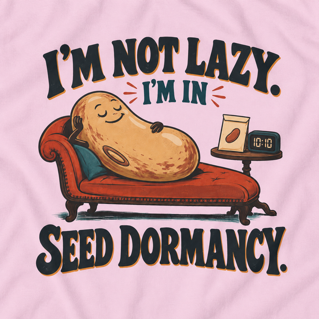 I'm Not Lazy, I'm in Seed Dormancy T‑Shirt