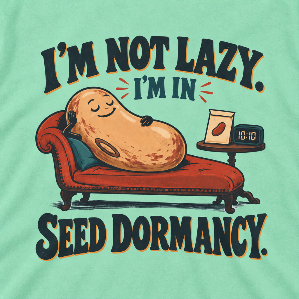 I'm Not Lazy, I'm in Seed Dormancy T‑Shirt