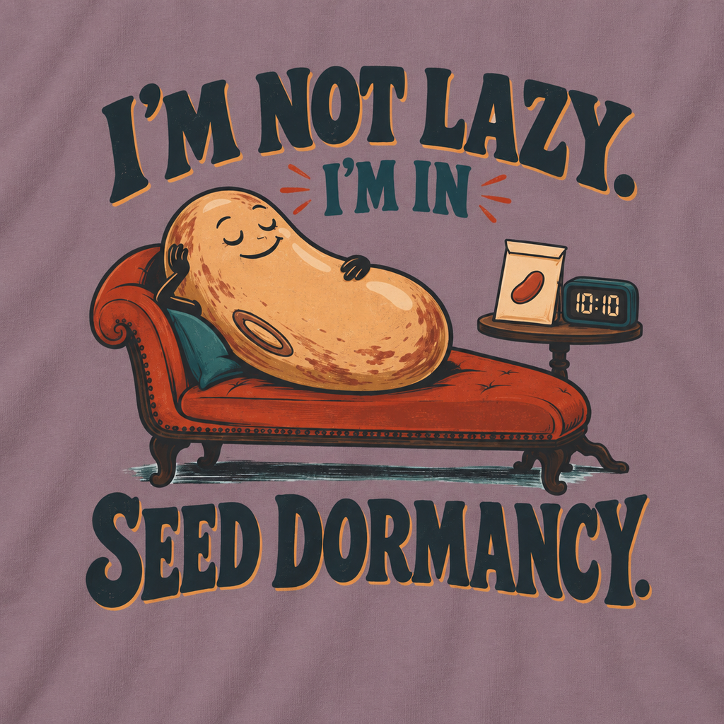 I'm Not Lazy, I'm in Seed Dormancy T‑Shirt