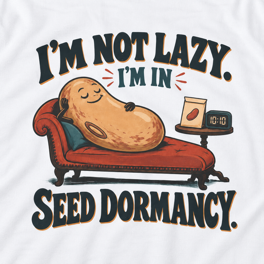 I'm Not Lazy, I'm in Seed Dormancy T‑Shirt