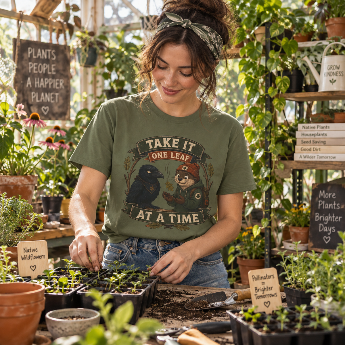 Take it One Leaf at a Time Version 2 T‑Shirt