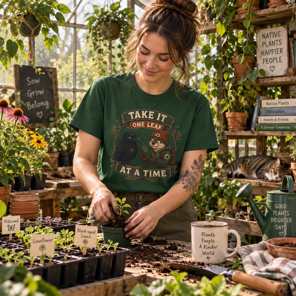 Take it One Leaf at a Time Version 2 T‑Shirt