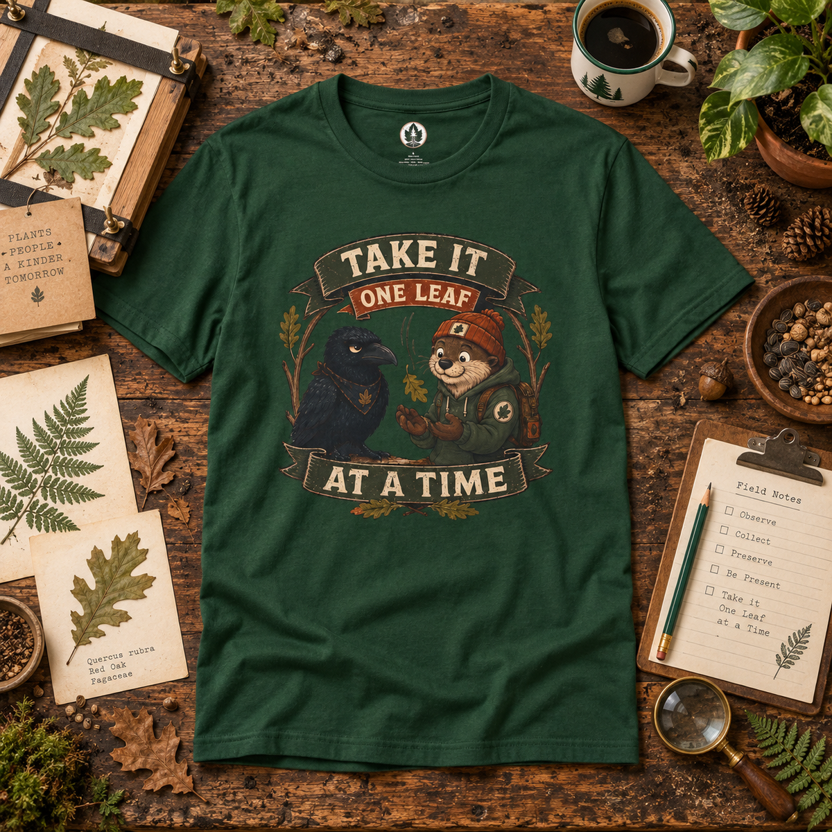 Take it One Leaf at a Time Version 2 T‑Shirt