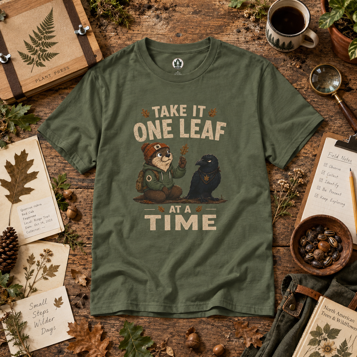 Take it One Leaf at a Time Version 1 T‑Shirt