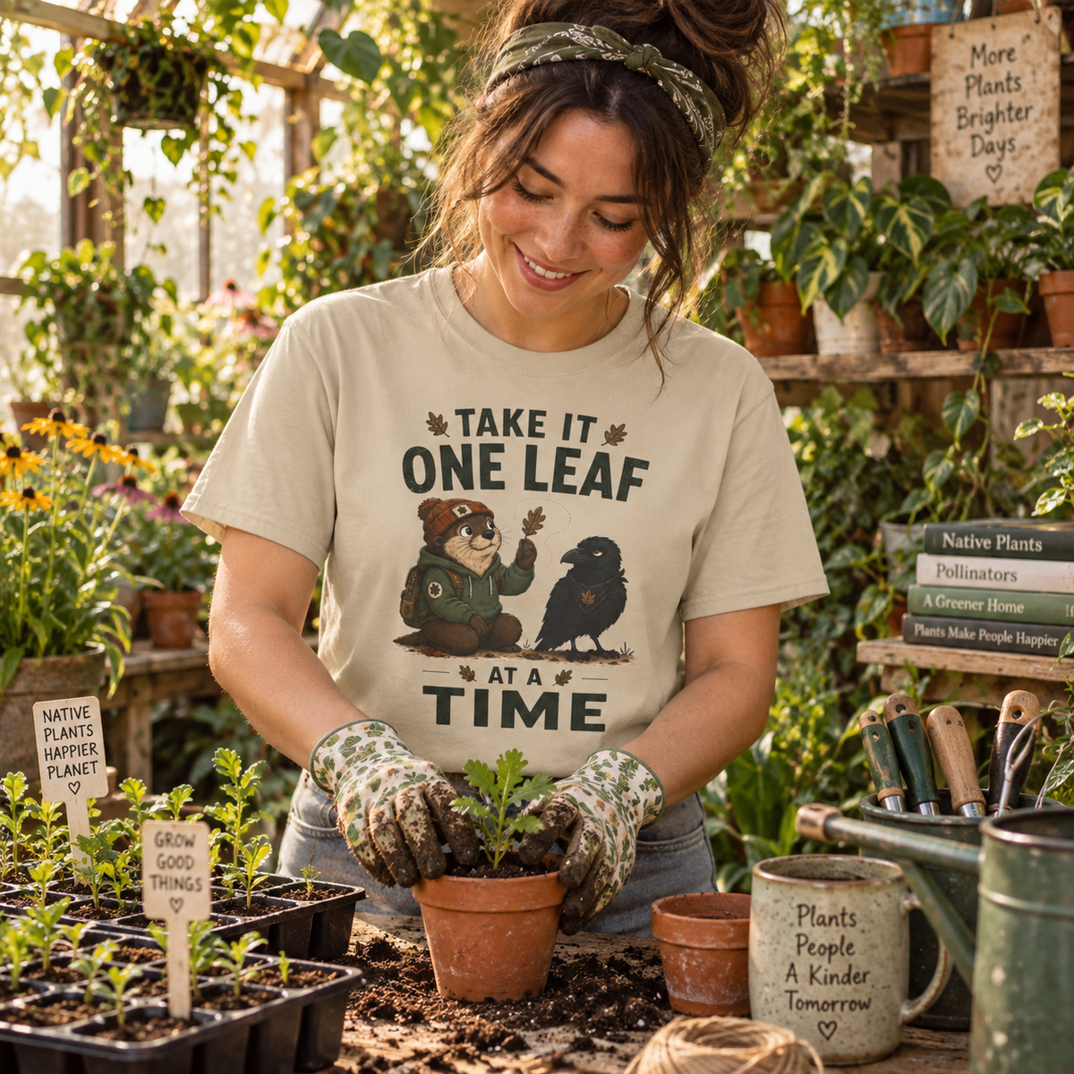 Take it One Leaf at a Time Version 1 T‑Shirt