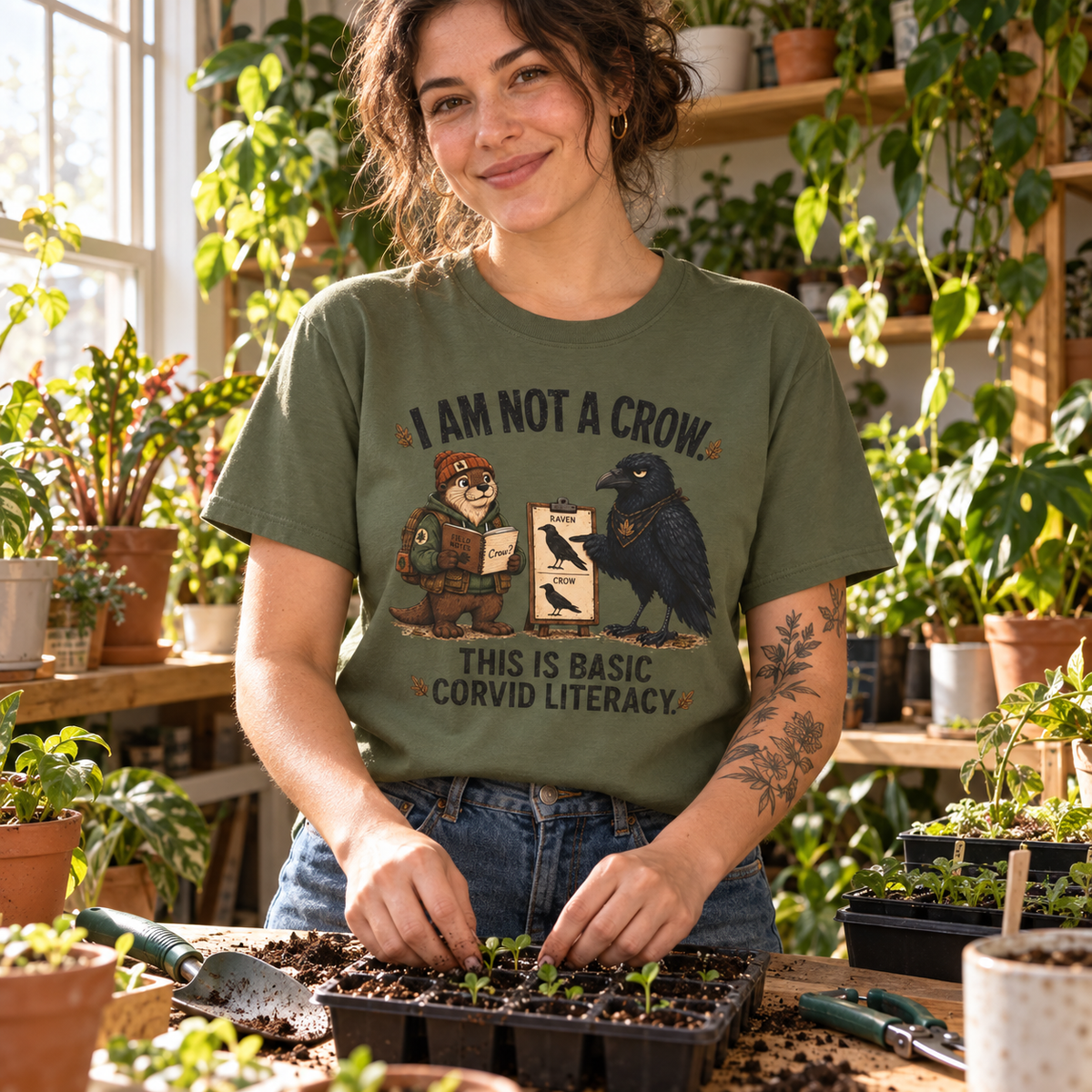 I am Not a Crow Otto and Echo T‑Shirt