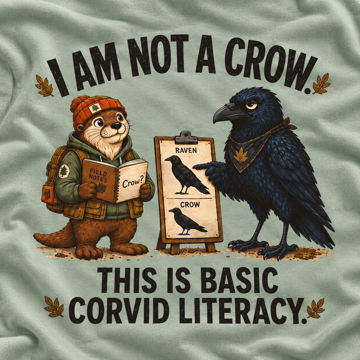 I am Not a Crow Otto and Echo T‑Shirt