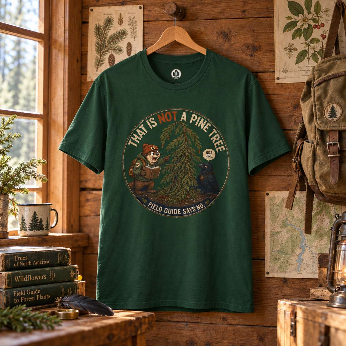 That is Not a Pine Tree, Field Guide Says No Version 2 T‑Shirt