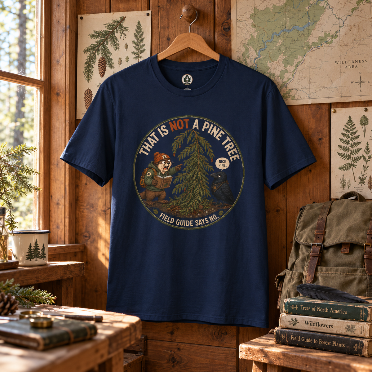 That is Not a Pine Tree, Field Guide Says No Version 2 T‑Shirt