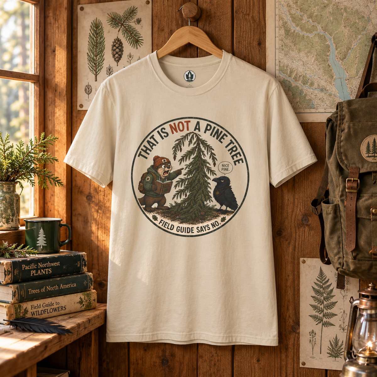 That is Not a Pine Tree, Field Guide Says No Version 2 T‑Shirt