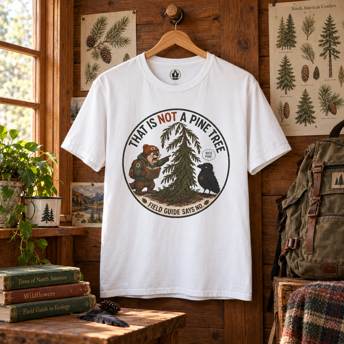 That is Not a Pine Tree, Field Guide Says No Version 2 T‑Shirt