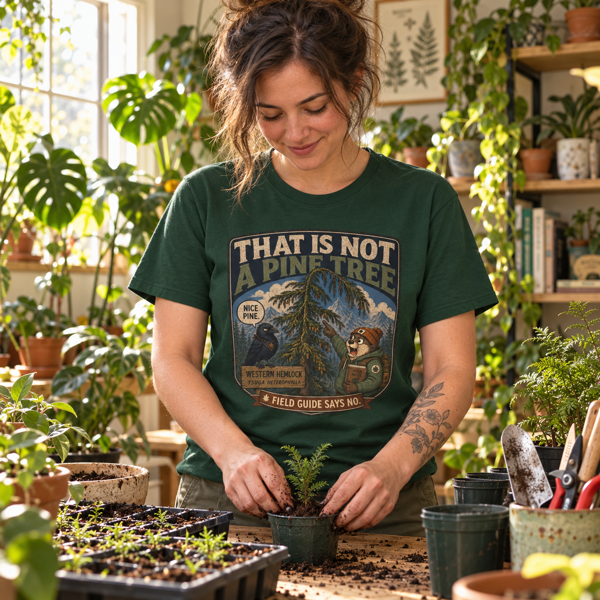 That is Not a Pine Tree, Field Guide Says No Version 1 T‑Shirt
